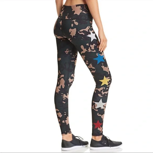 Noli Combat Camo Star Print Leggings SZ XS VGUC - Picture 2 of 5